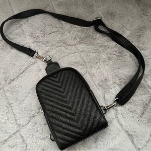 Mini Crossbody Phone Bag in Black